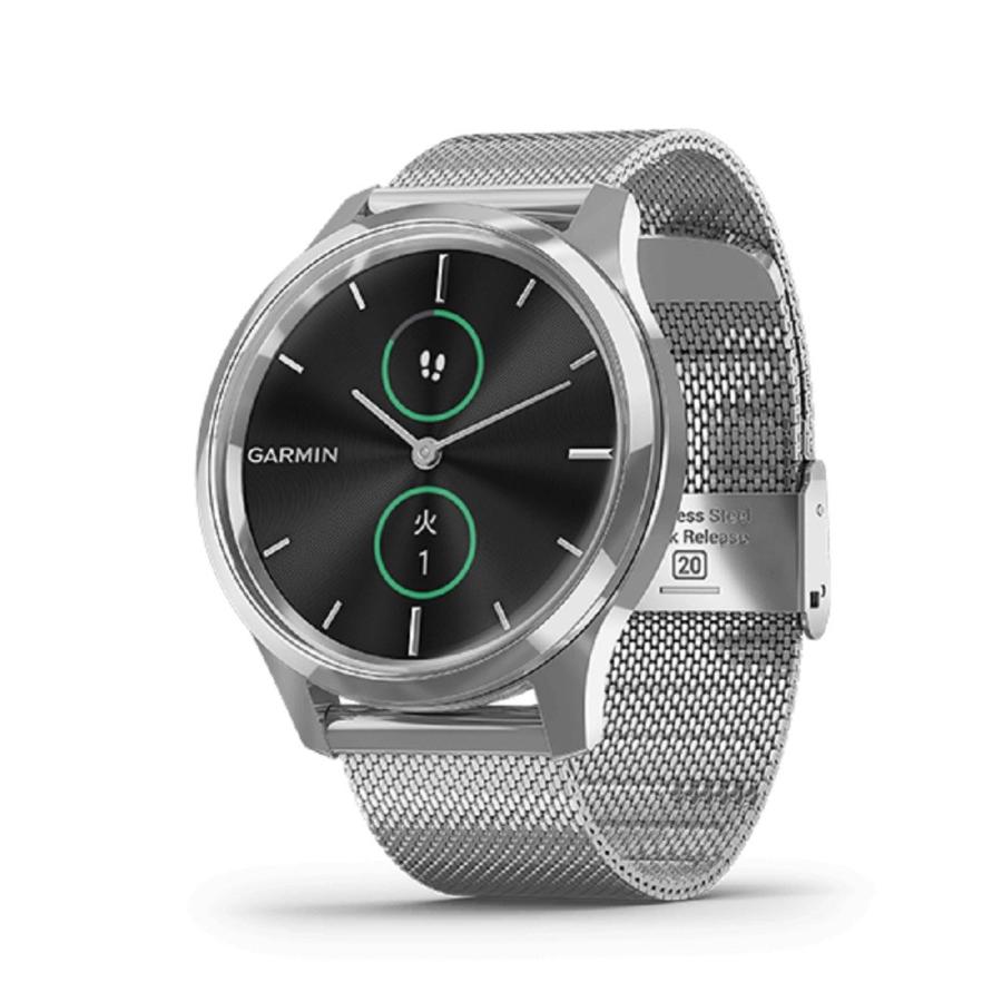 GARMIN ガーミン vivomove Luxe Silver Milanese 010-02241-73 【安心 