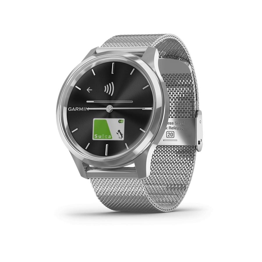 GARMIN ガーミン vivomove Luxe Silver Milanese 010-02241-73 【安心  