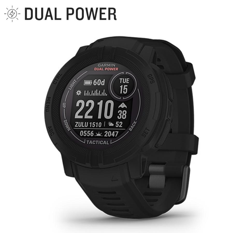 GARMIN ガーミン Instinct 2 Dual Power Tactical Edition Black 010 