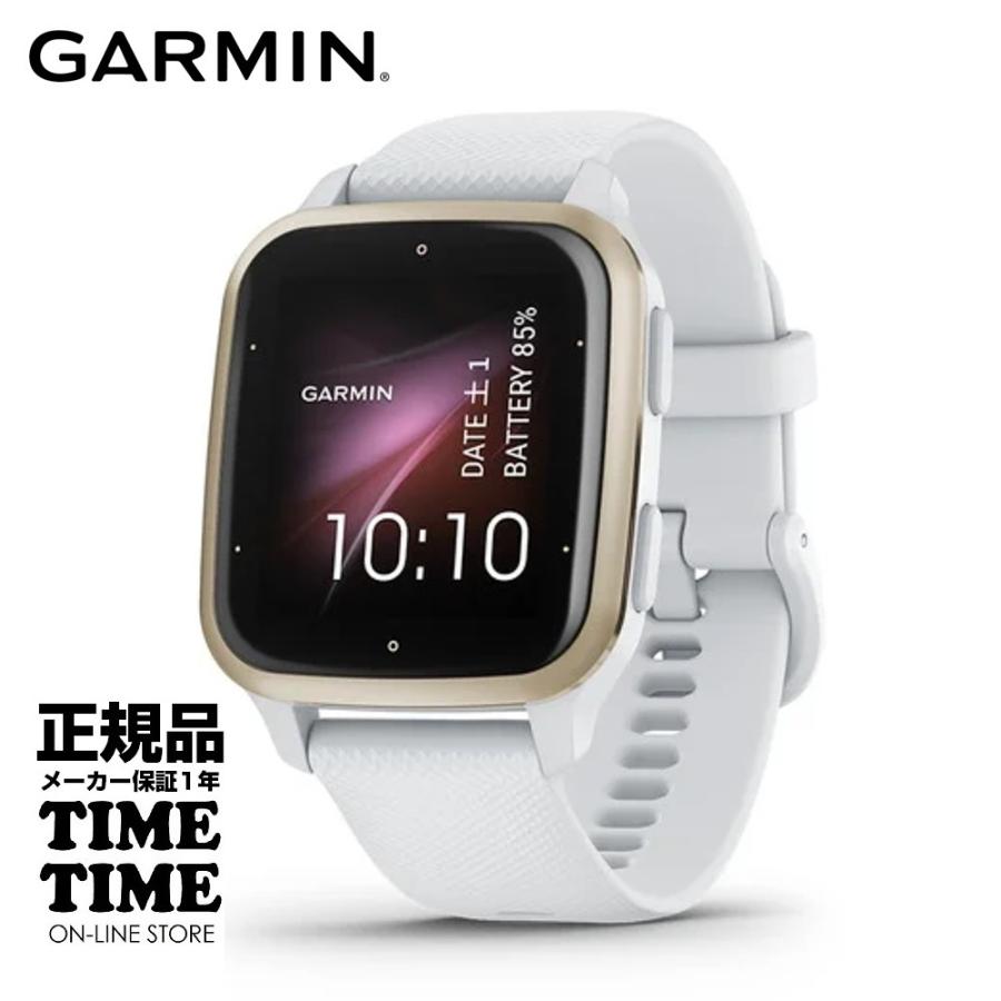 GARMIN ガーミン Venu Sq 2 ヴェニュー エスキュー2 White/Cream Gold 