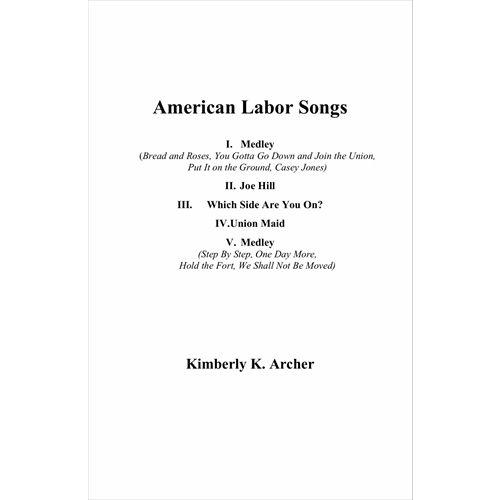 (楽譜) アメリカの労働者の歌 / 作曲：キンバリー・アーチャー (吹奏楽)(スコア+パート譜セット)｜wbpplus