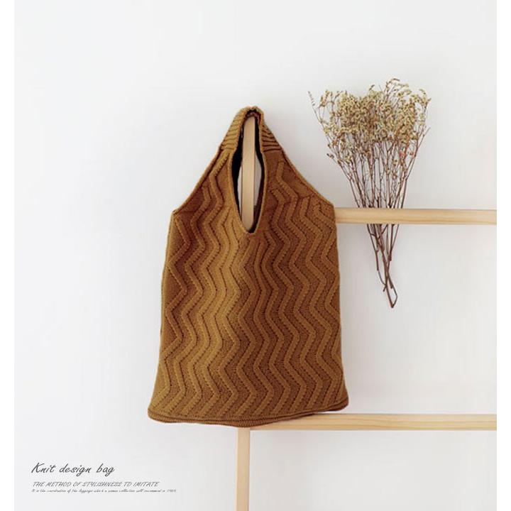 ニットバッグ バッグ レディース 秋 冬 軽い おしゃれ 韓国 プチプラ 安い かわいい シンプル メール便送料無料 Bag 245 Woman Collection 通販 Yahoo ショッピング