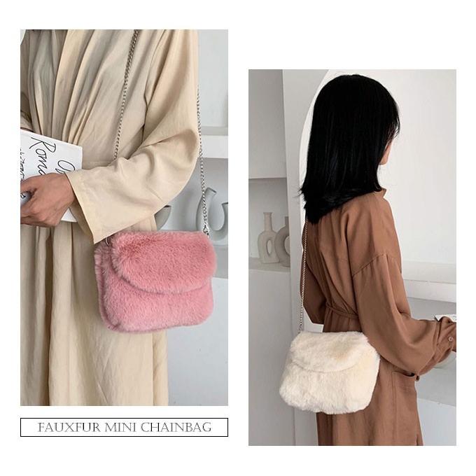 ショルダーバッグ レディース 斜め掛け 大人 小さめ プチプラ 安い かわいい 軽量 もこもこ エコファー メール便送料無料 Bag 250 Woman Collection 通販 Yahoo ショッピング