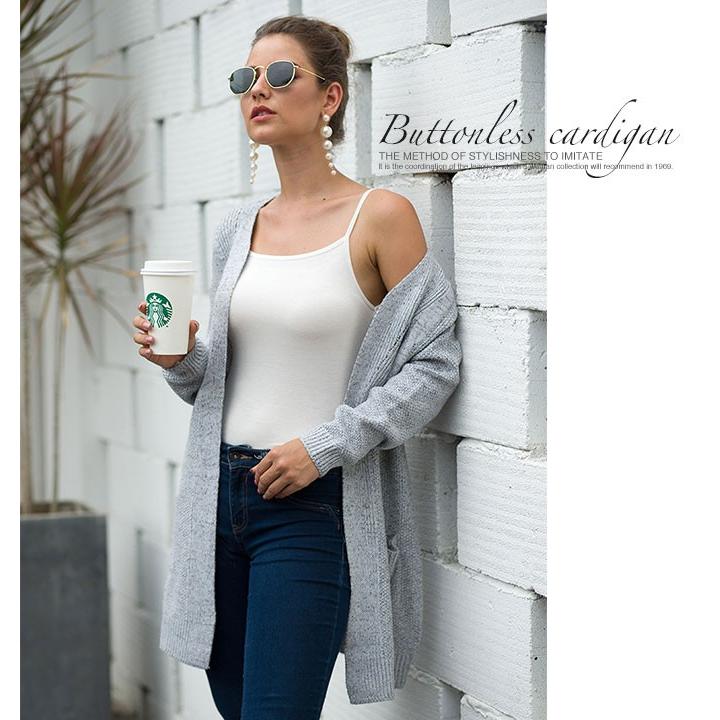 カーディガン レディース 秋 冬 厚手 ロング 大きいサイズ ゆったり 赤 ロングニット ざっくり 韓国 送料無料 Cd 085 Woman Collection 通販 Yahoo ショッピング