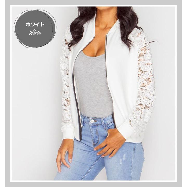 ジャケット ブルゾン レディース 春 夏 春夏 アウター 薄手 レース カジュアル ジップアップ 羽織り メール便送料無料 Jk 061 Woman Collection 通販 Yahoo ショッピング