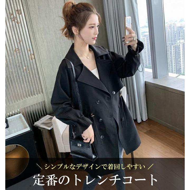 トレンチコート レディース 春 ショート シンプル 送料無料 トレンチコート レディース 春 ショート シンプル 送料無料