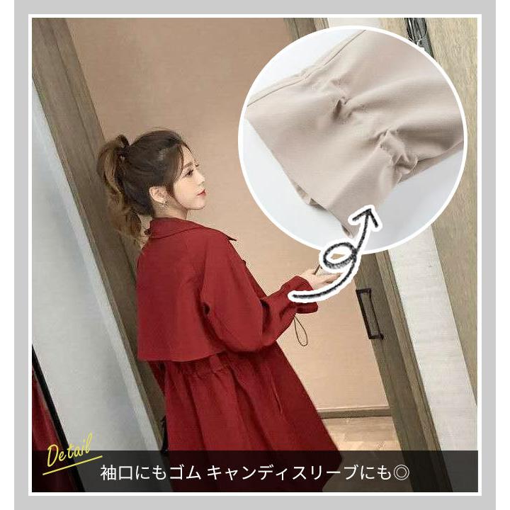 トレンチコート レディース 春 ショート シンプル 送料無料 トレンチコート レディース 春 ショート シンプル 送料無料
