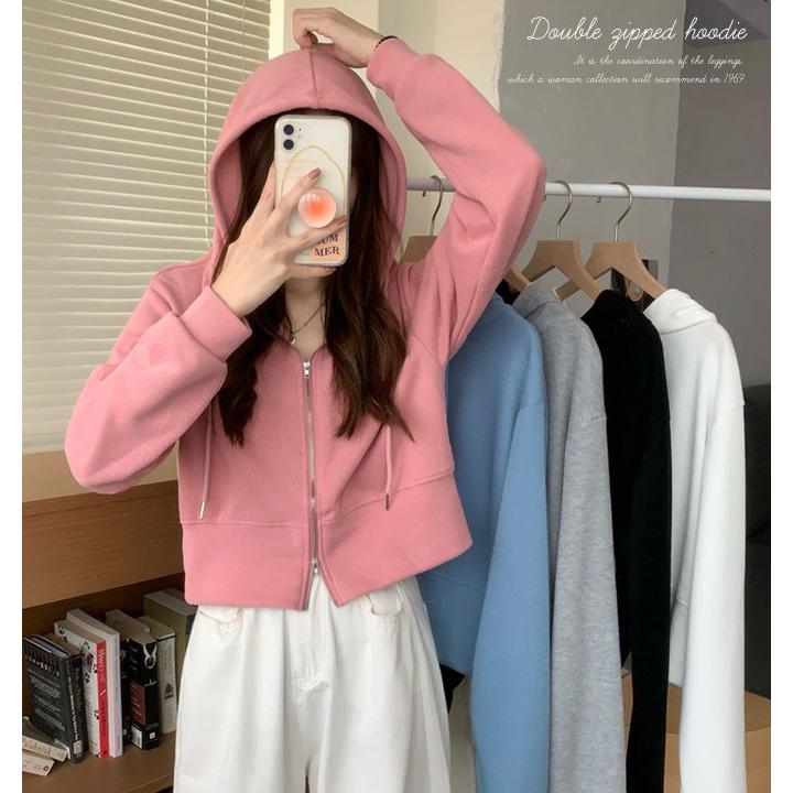パーカー レディース 春 春服 ダブルジップパーカー パーカ パーカー レディース 春 春服 ダブルジップパーカー パーカ