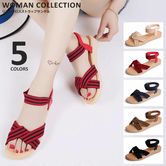 サンダル レディース 歩きやすい ぺたんこ 大きいサイズ 旅行 小さいサイズ Sd 036 Woman Collection 通販 Yahoo ショッピング