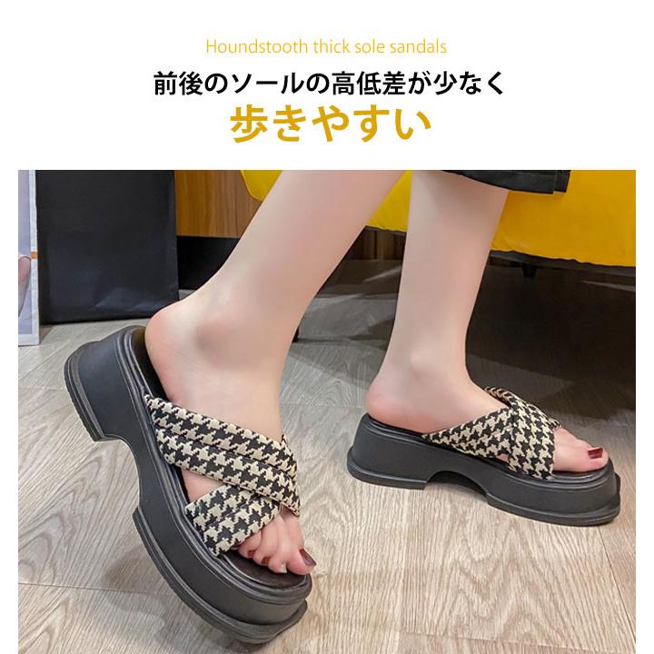 韓国 モコモコ 厚底サンダル 3色展開 厚底 サンダル スリッパ 韓国 3カラー ダッド モコモコ