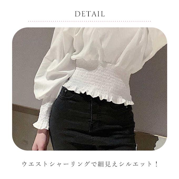 ブラウス 長袖 レディース Vネック 春 シャーリングブラウス ブラウス 長袖 レディース Vネック 春 シャーリングブラウス