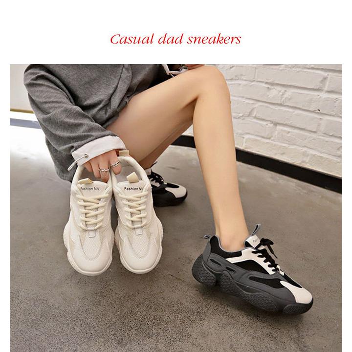 スニーカー ダッドスニーカー 厚底スニーカー 靴 レディース 白 おしゃれ 黒 厚底 かわいい 厚底 美脚 身長アップ 送料無料 Sne 006 Woman Collection 通販 Yahoo ショッピング