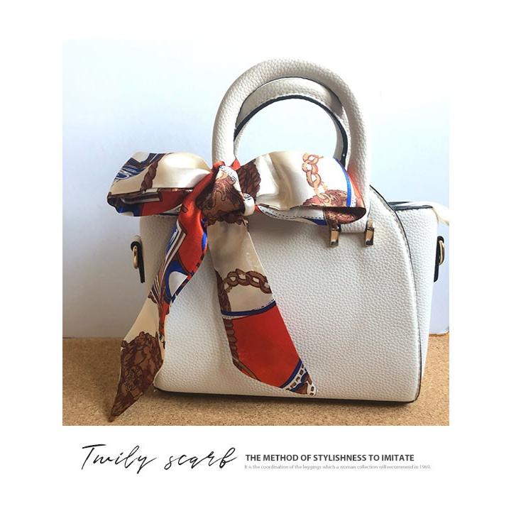 スカーフ ツイリー ツイリースカーフ バンダナ ストール 夏 秋 細い 横長 細長 バッグ 持ち手 首 手首 ベルト メール便送料無料 St 085 Woman Collection 通販 Yahoo ショッピング