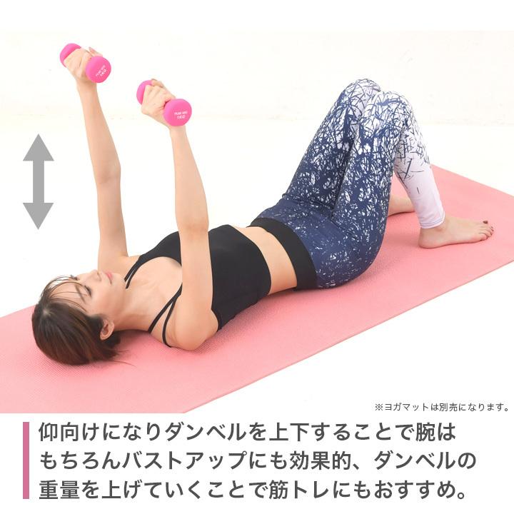 エクササイズダンベル1kg ダンベル 女性 男性 ダイエット エクササイズ