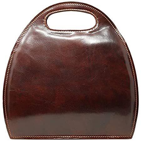 【正規逆輸入品】 Handbag Leather Women's Satchel Pietrini Floto Purse Brown) (Vecchio ボディバッグ