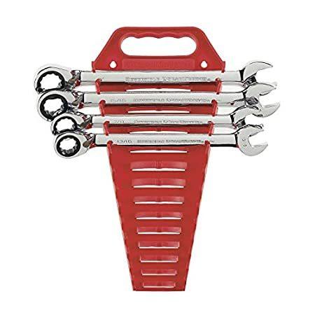 GearWrench 9545 4 Piece SAE Reversible Ratcheting Wrench Completer Set