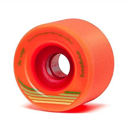 価格は安く Longboard Orange 80a 73mm Cage Orangatang Skateboard by New 4 of Set Wheels デッキ、パーツ