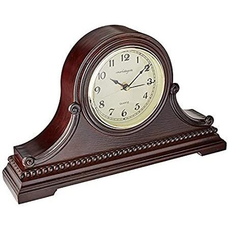 無料配達 Vmarketingsite マントルクロック ウエストミンスターチャイム付き木製マントルクロックこの無垢材装飾チャイムマントル時計は電池式です。 置き時計