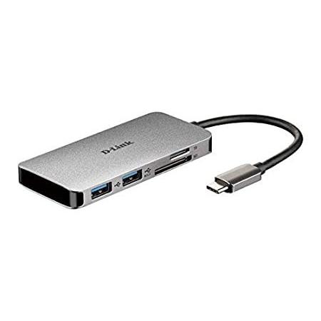 100%正規品 6-in-1 DUB-M610 D-Link USB-Cハブ SD/MicroSDカードリーダー 3.0ポート2個 USB 1.4 HDMI 電源供給 USBハブ