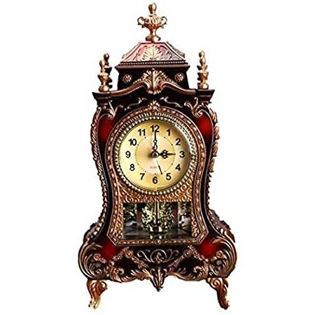 【驚きの値段で】 Mantel Clock,Archaistic Decorative Table Clock Vintage Chiming Clock with S 置き時計 【驚きの値段で】 Mantel Clock,Archaistic Decorative Table Clock Vintage Chiming Clock with S 置き時計