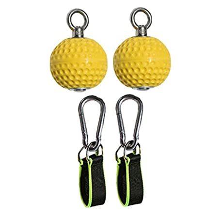 simhoa Pull Up Ball Hold Grips Climbing Solid Training Power with Strap Hoo トレーニング用品