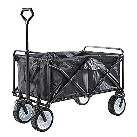 Beach Wagon Shopping Cart Knowlife Folding Wagon Cart with Wheels 