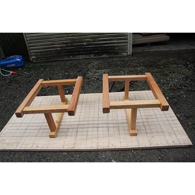 ケヤキ、テーブル脚（1組）、無垢材、一枚板、天然木、｜wd-nagahara｜09