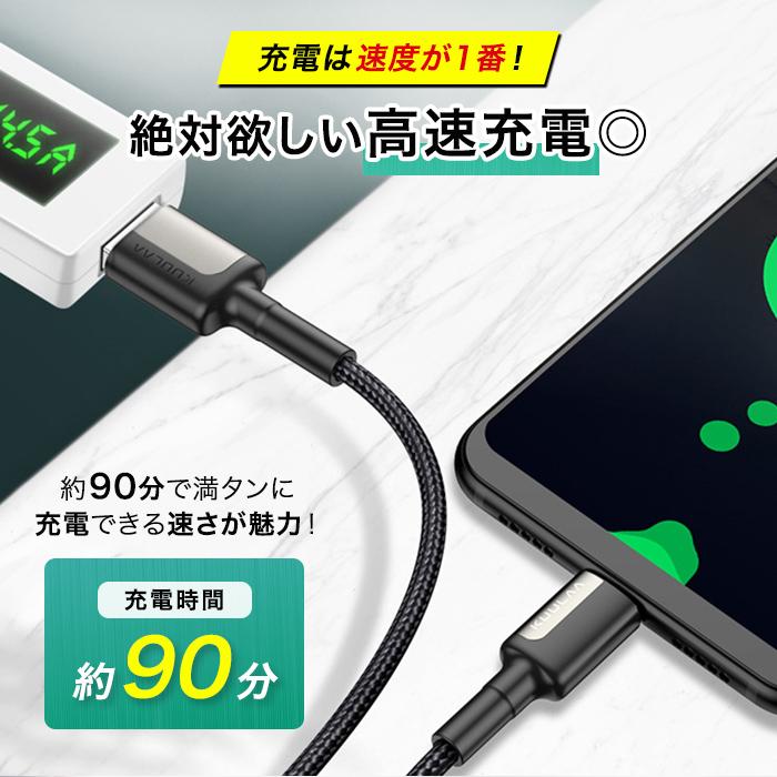 タイプc ケーブル タイプC 充電器 iPhone15 充電ケーブル Type-C 急速 USB Andoroid iPad 高耐久  断線防止 データ転送 Switch Huawei Xperia Galaxy |  | 05