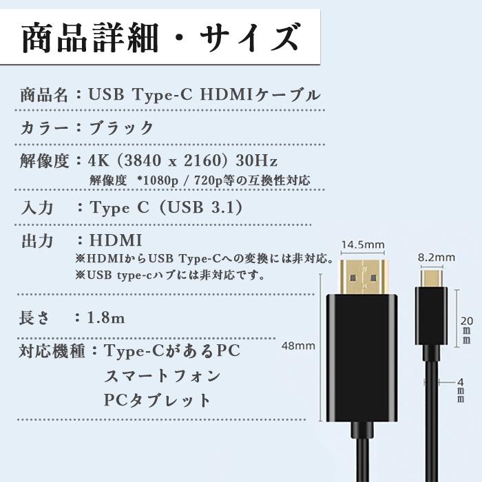 HDMIケーブル Type-C iPhone HDMI 変換 切替器 変換ケーブル 車