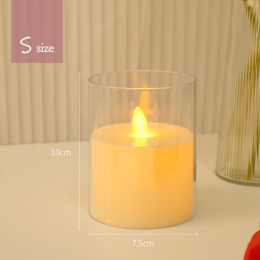 ledろうそく LED キャンドルライト ゆらぎ 電池式 明るい 仏壇 おしゃれ キャンドルランタン 間接照明 インテリア ミニ 蝋燭 ロウソク | ブランド登録なし | 06