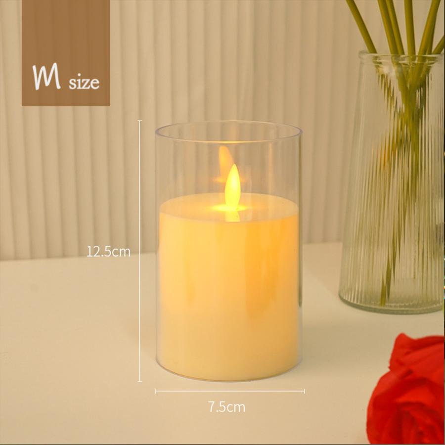 ledろうそく LED キャンドルライト ゆらぎ 電池式 明るい 仏壇 おしゃれ キャンドルランタン 間接照明 インテリア ミニ 蝋燭 ロウソク | ブランド登録なし | 07