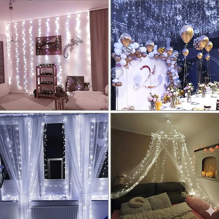 イルミネーションライト led 1m 2m 3m カーテンライト ledイルミネーション ライト USB つらら 部屋 壁 照明 防水 屋内 電飾 明るい 爆買 | ブランド登録なし | 12