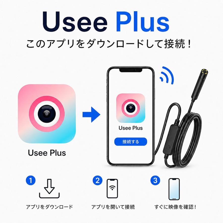 ファイバースコープ 内視鏡カメラ 1m 3m 5m 10m スマホ iPhone android LED USB接続 修理 配管修理 工事 スネークカメラ 防水 ライト | ブランド登録なし | 11