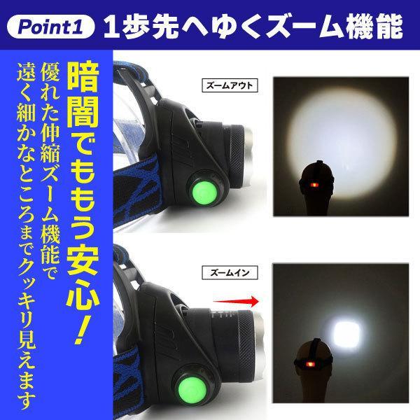 ヘッドライト 充電式 led 釣り 防水 明るい ヘッドライト最強ルーメン cob ズーム機能 防災グッズ 高輝度 作業灯 軽量 type-c 強力 防災 | ブランド登録なし | 05
