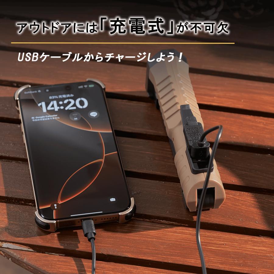 懐中電灯 led 強力 充電式 ワークライト 作業灯 ハンディライト 小型