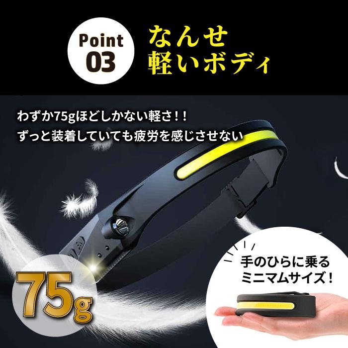 ヘッドライト 充電式 作業灯 led 充電式 防災グッズ LEDヘッドライト 明るい ledライト ヘッドランプ ヘルメットライト アウトドア 登山 懐中電灯 | ブランド登録なし | 07
