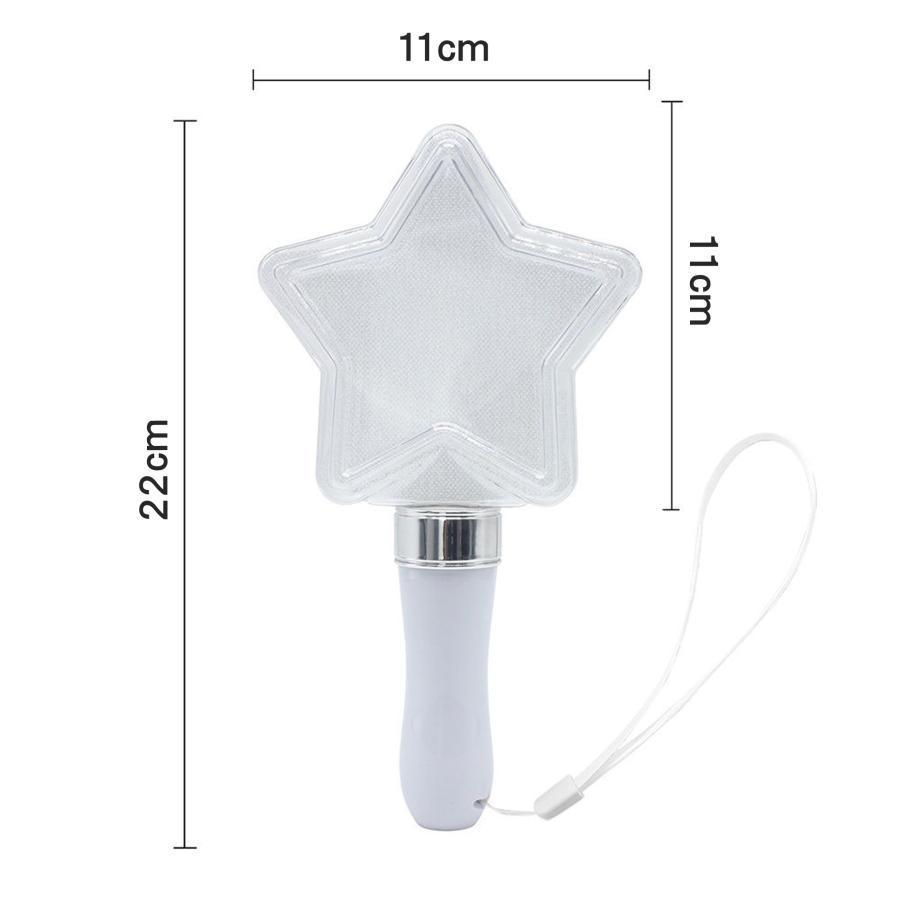 ペンライト コンサート led 電池 強力 星 明るい カラーチェンジ ピンク 黄色 緑 赤 青 紫 ライト スター 15色 高輝度 ライブ 星型 | ブランド登録なし | 10