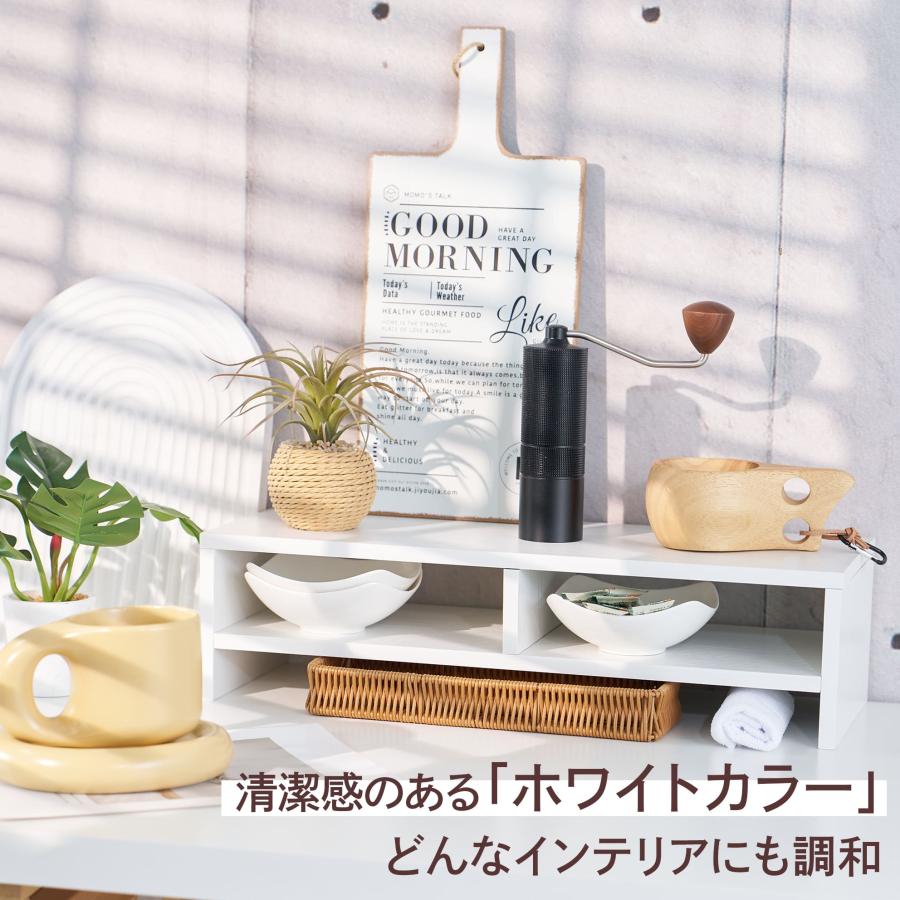 モニター台 パソコン台 机上 2段 50cm パソコン デスクトップ ノートパソコン台 卓上 パソコンスタンド モニタースタンド 収納 オフィス | ブランド登録なし | 11