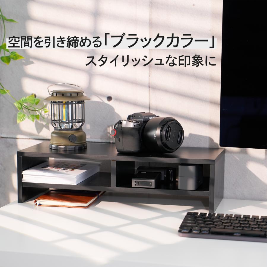 モニター台 パソコン台 机上 2段 50cm パソコン デスクトップ ノートパソコン台 卓上 パソコンスタンド モニタースタンド 収納 オフィス | ブランド登録なし | 10