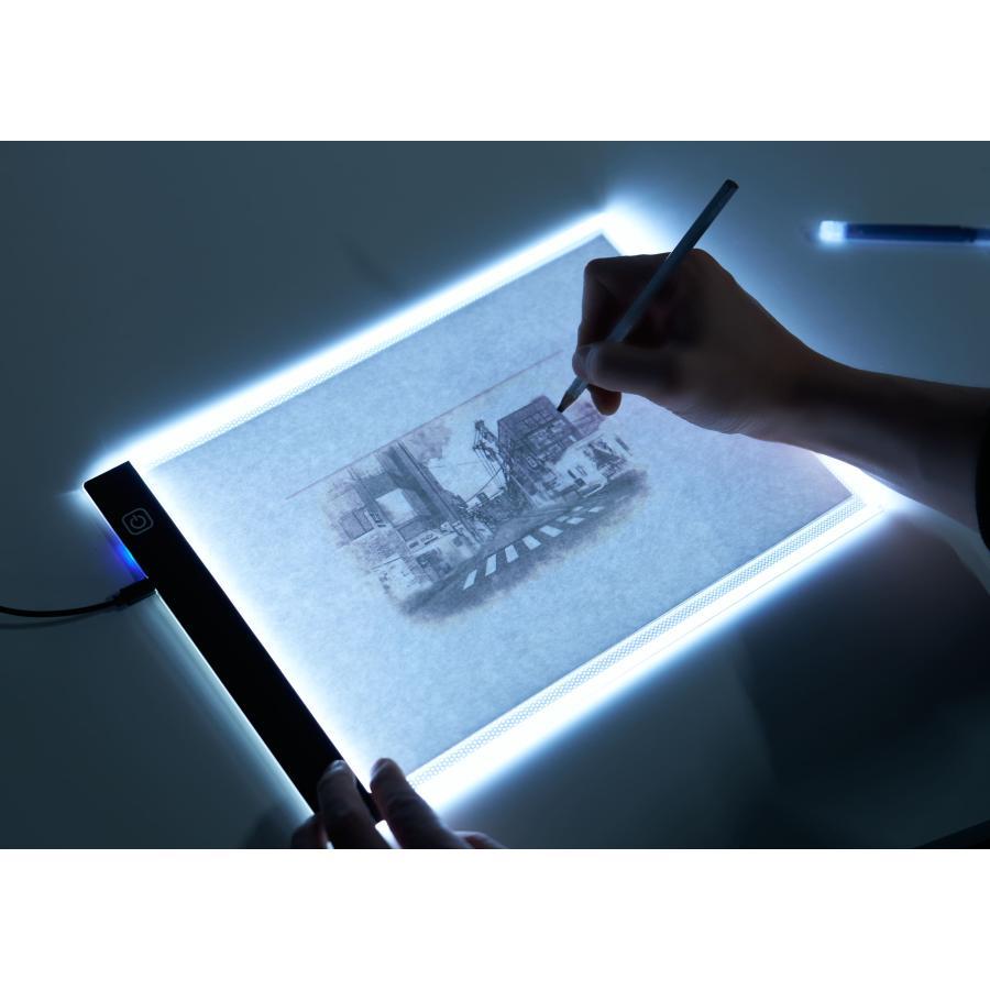 トレース台 A4 サイズ 薄型 LED 写し絵 イラスト 調光トレースパネル 製図 写経 アニメ 製図 漫画  薄型 ライトテーブル 保育 お絵かきボード 光る 爆買 | ブランド登録なし | 12