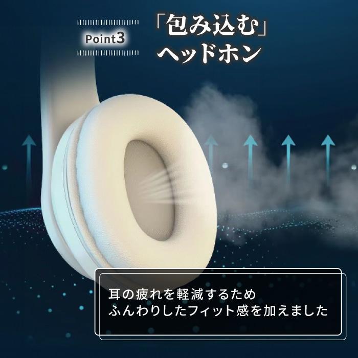 ヘッドホン Bluetooth 有線 ワイヤレス 充電式 USB 高音質 ヘッドフォン 密閉型 HiFi 重低音 長時間 シンプル かっこいい | ブランド登録なし | 06