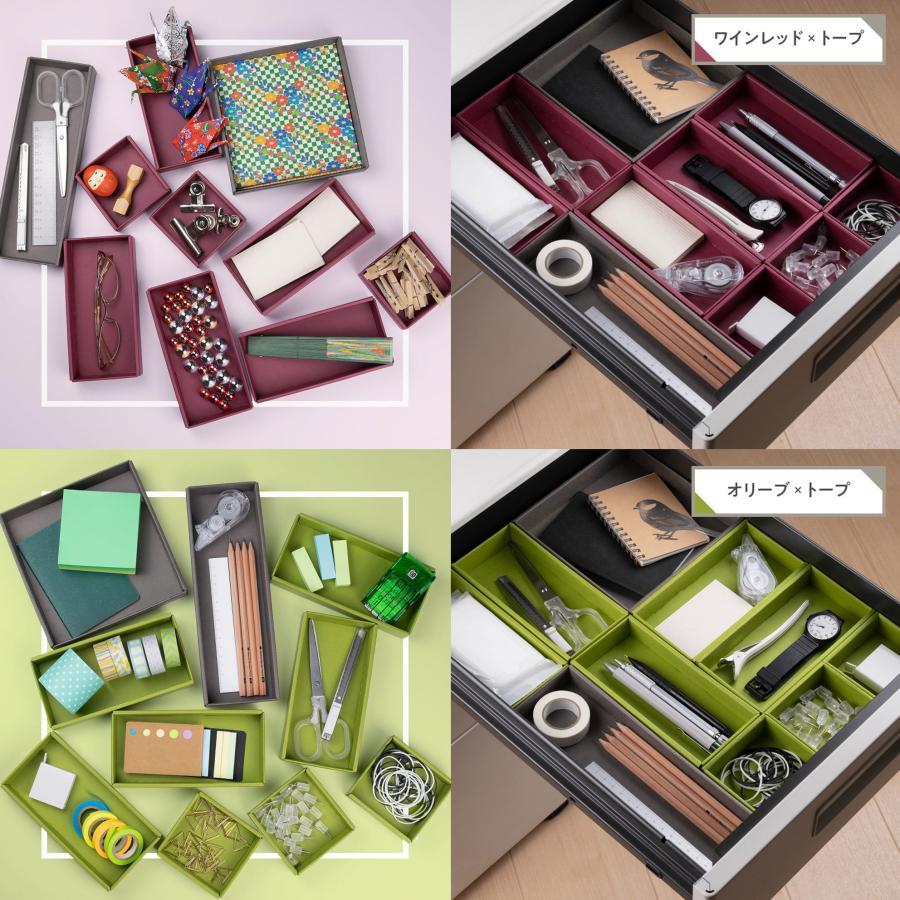 小物入れ トレー 10個 セット 収納トレー 学習机 文房具 引き出し デスク 卓上 小物 デスク収納 収納ボックス おしゃれ トレイ 日本製 | ブランド登録なし | 02