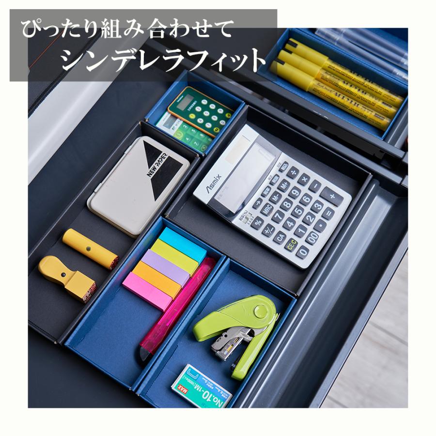 小物入れ デスクトレー 10個 セット 仕切り 収納トレー 学習机 文房具 引き出し 卓上 デスク収納 収納ボックス おしゃれ トレイ 日本製 | ブランド登録なし | 18