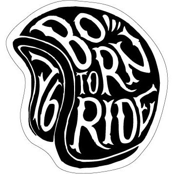 ステッカー No 1237 BORN TO RIDE : ゼネラルステッカー - 通販