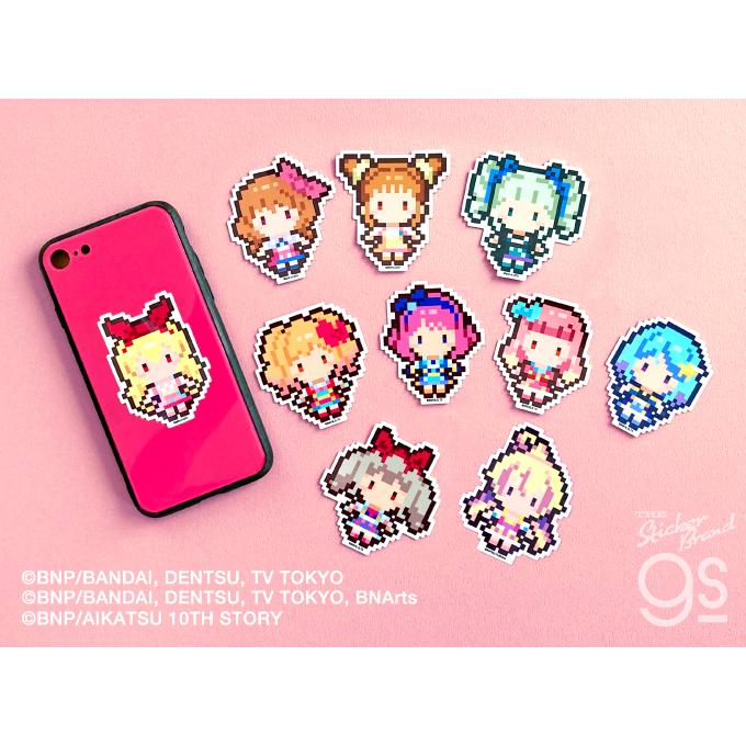 オールアイカツ！ ピクセルアートステッカー 湊みお アイドル アニメ