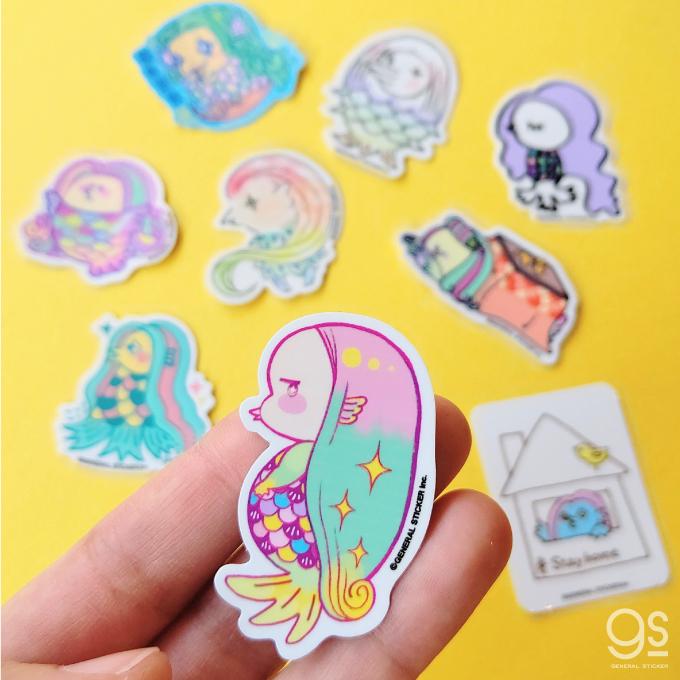 9種セット販売 アマビエ ミニステッカー 全9種ステッカーセット 妖怪