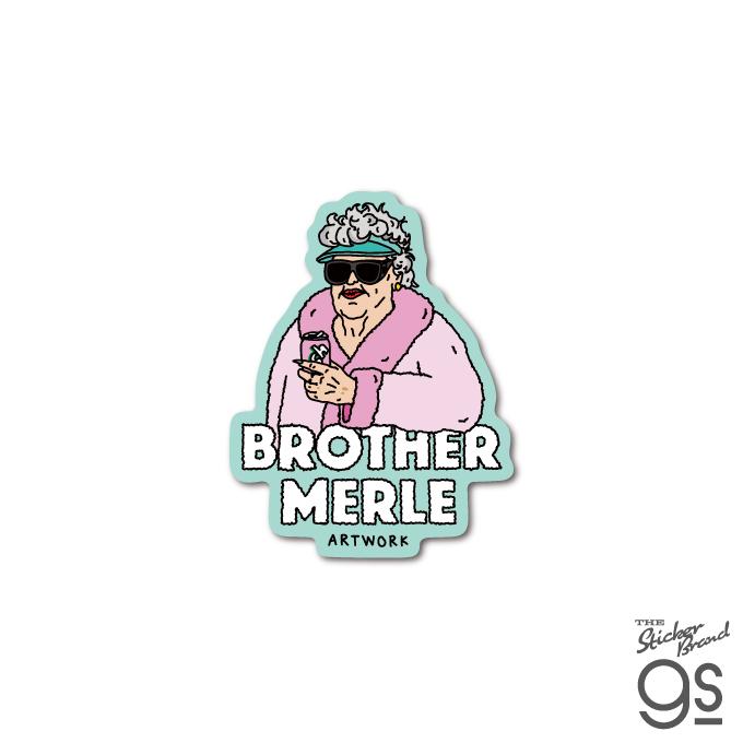BROTHER MERLE ダイカットミニステッカー GRANDMA ブランド ブラザー