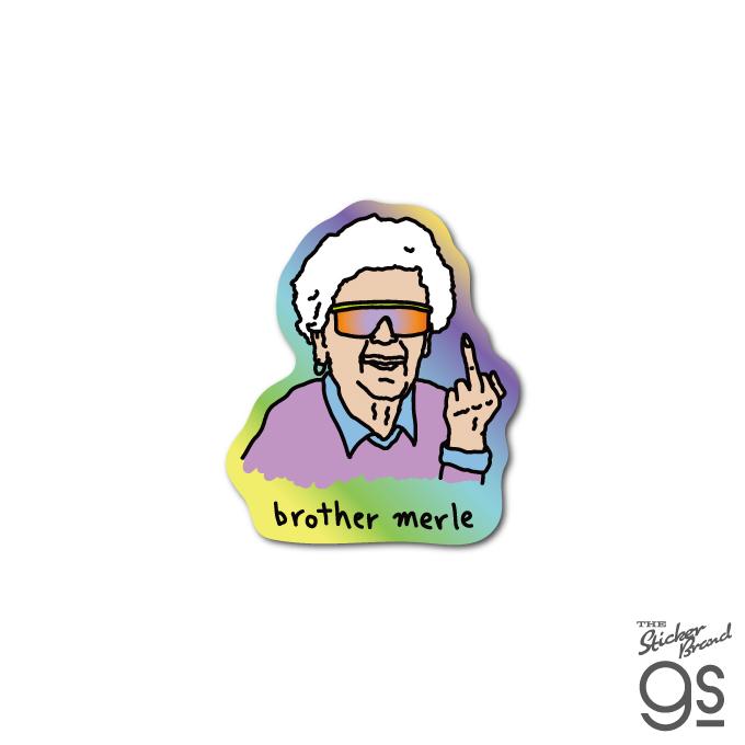 BROTHER MERLE ホログラムミニステッカー BETTY SPEED ブラザーマール