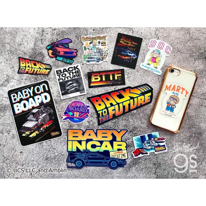 BTTF ダイカットステッカー BACK TO THE FUTURE 1985 バック・トゥ・ザ