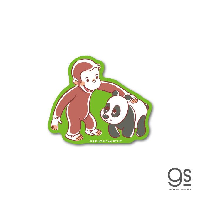 おさるのジョージ ダイカットミニステッカー アニメ パンダ